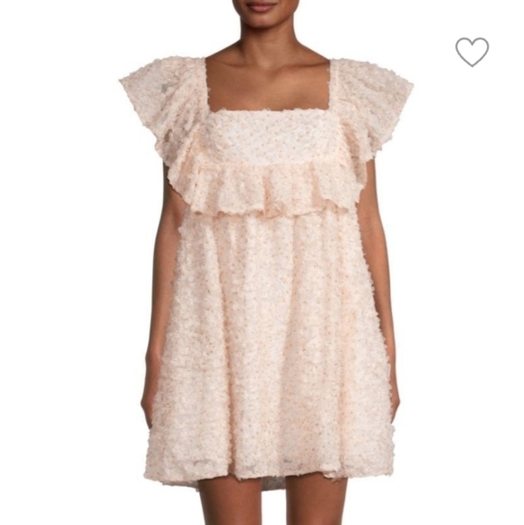 Black Halo Reggi Floral Squareneck Mini Dress - Picture 1 of 12